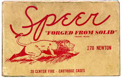 Speer .270 Newton box