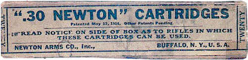 Newton Arms Co. box of .30 Newton