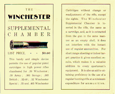 Winchester Supplemental Chamber, inside of the flyer